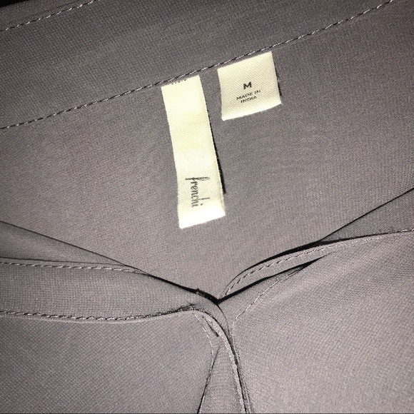 SOLD Frenchi sheer button up blouse - Picture 6 of 9